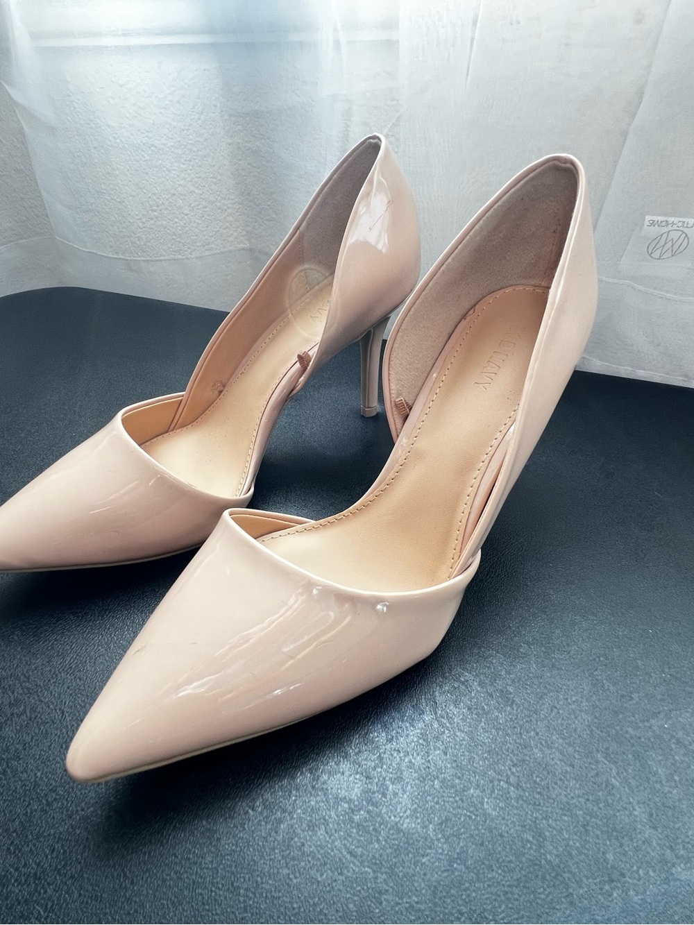 Classic Pointed-Toe Nude Patent Pumps - Women's Heels